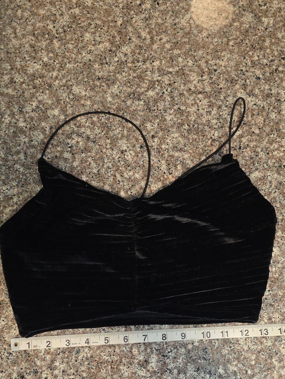 wild fable Black Velvet Crop Cami